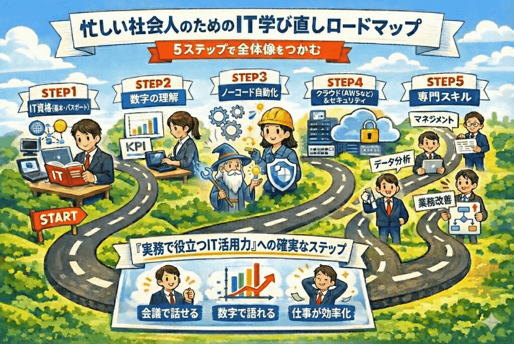 全体像｜IT学び直し5STEP